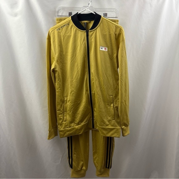 Adidas LEGO Big Youth  Tracksuit Size XL NWT Gold Black - Picture 15 of 15